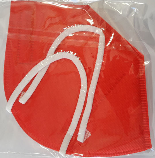 Bild von FFP2 Atemschutzmaske mit CE 0598 Farbe rot